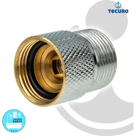 tecuro Schlauchplatzsicherung 3/4 Zoll, Messing verchromt - Gold