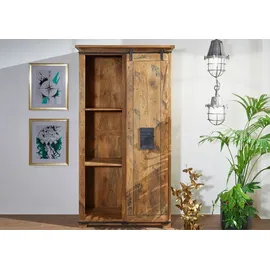 Massivmoebel24 Schrank Mango 100x50x190 natur lackiert RAILWAY 115