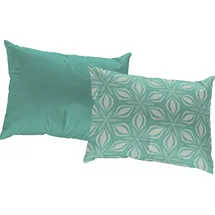 ADAM Audio Kissenbezug Retro Floret 40 x 60 cm Blau/Grün