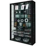 VCM Hängevitrine Vitrosa Mini 59 x 18 x 91 cm Schwarz