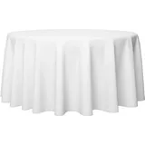 Gastro Uzal runde Tischdecke Damast Weiß (230 cm)