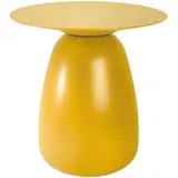 Höffner Beistelltisch, Gelb, Holz, 33x34x33 cm, Wohnzimmer, Wohnzimmertische, Beistelltische