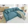 s-style möbel - Emma Ecksofa mit Schlaffunktion und Bettkasten in Cord-Stoff schöner Sitzkomfort, Ottomane rechts, B/T/H: 234 cm / 170 cm / 78 cm - Türkis