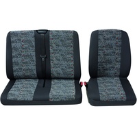 PETEX Sitzbezug Universal Eco Class Profi 3 grau bestehend aus Zwei Einzelsitzen 2-teilig
