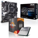 Memory PC Aufrüst-Kit Bundle Ryzen 5 5600X 6X 3.7 GHz Prozessor, 32 GB DDR4, A520M-A II Mainboard (Komplett fertig zusammengebaut inkl. Bios Update und Funktionskontrolle)