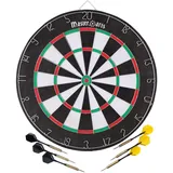 Philips MasterArts Dartscheibe Set – Dartboard 45 cm – mit 6 Dartpfeile aus Metall – Beidseitig Bespielbar – mit Aufhängehaken – Kunststoff und Stahl – Mehrfarbig – Spaß für Zuhause und Gaststätte