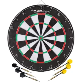 Philips MasterArts Dartscheibe Set – Dartboard 45 cm – mit 6 Dartpfeile aus Metall – Beidseitig Bespielbar – mit Aufhängehaken – Kunststoff und Stahl – Mehrfarbig – Spaß für Zuhause und Gaststätte