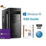 PC Büro COMPUTER Ryzen 5 32GB DDR4 RAM 500GB SSD komplett Windows 10 Office 26