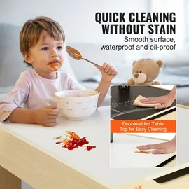 Vevor Kindertisch mit 2 Kinderstühlen aus MDF