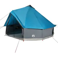 VidaXL Tipi-Familienzelt 8 Personen Blau Wasserdicht