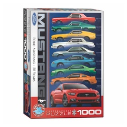 EUROGRAPHICS Puzzle 50 Jahre Ford Mustang, 1000 Puzzleteile bunt
