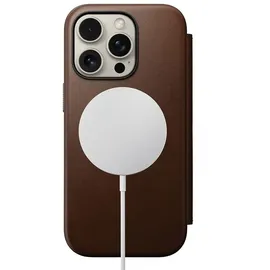 Nomad iPhone 16 Pro Flipcase braun
