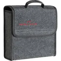 Walser Kofferraumtasche Toolbag Größe S, Nadelfilz Kofferraum-Organizer, Auto-Tasche, PKW-Aufbewahrungstasche, Kofferraum-Toolbag 29x28x13 cm grau