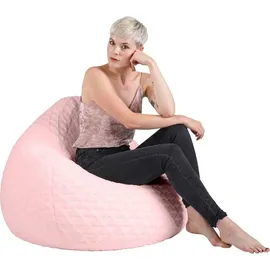 Sitting Point BeanBag Fluffy 70 x 110 cm rose