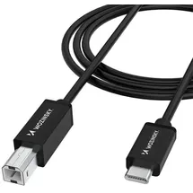 wozinsky USB-B auf USB-C 2 m Schwarz