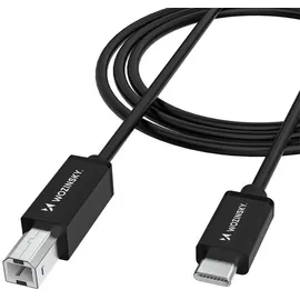 wozinsky USB-B auf USB-C 2 m Schwarz