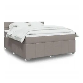 vidaXL Boxspringbett 180 x 200 cm Taupe