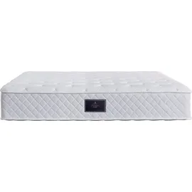 V6 Boxspringbett Modell 211 mit Taschenfederkernmatratze - Beige)