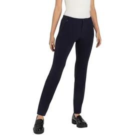 MAC Damen-Hose Slim Fit Anna Zip New in Dunkelblau-D42 / L32