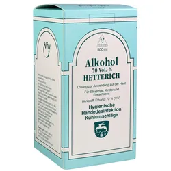 Alkohol 70% V/V Hetterich 500 ml