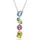 Swarovski Gema Halskette, Mehrfarbige, Rhodinierte Damenhalskette mit Y-Anhänger und Strahlenden Kristallen in Verschiedenen Schliffen