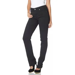 Stretch-Jeans MAC "Melanie", Damen, Gr. 34, Länge 30, schwarz (schwarz, schwarz), Denim/Jeans, Obermaterial: 98% Baumwolle, 2% Elasthan, unifarben, feminin, figurbetont normal, Jeans, Gerade geschnitten