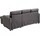 Atlantic Home Collection Schlafsofa "Gustavo L-Form, B: 199 cm", grau (dunkelgrau), B:199cm H:82cm T:127cm, 100% PES, ATLANTIC HOME COLLECTION, Sofas, Schlafsofa, mit Bettfunktion, Bettkasten & seitlichen Taschen