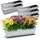 BigDean Balkonkasten 38 x 13 x 9 cm Silber