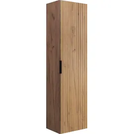 rodan fabryka mebli Rodan Badschrank Hochschrank 35 x 136 x 27 cm Gold Eiche Holz