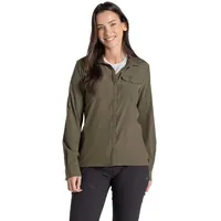 Craghoppers Nosilife Pro V Langarmhemd - Wild Olive -