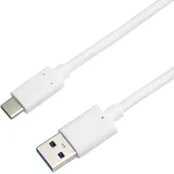 PremiumCord USB-A auf USB-C 2 m Weiß