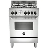 La Germania AMN664GXT Küche 60CM 4 Feuer Orno IN Gas Luftig Inox Cl.a +