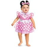 Smiffys Kostüm Disney Minnie Mouse Klassisches Kostüm Kleid & Stirnband 6-12M