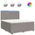vidaXL Boxspringbett 180 x 200 cm Taupe