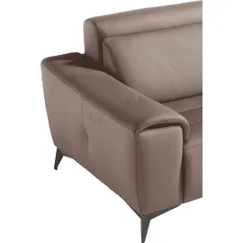 Egoitaliano "Suzette, Designsofa mit elektrischen Komfortfunktionen, edel & bequem", inkl. 2 elektronischer Relaxfunktionen, Rücken- und Fußteilfunktion grün
