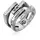 haze & glory Ringe - Ring Siegelring - Quadro 925 Silber - Gr. 62 MM - in Silber - für Damen