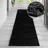 OTTO home Viva Shaggyteppich 67 x 230 cm Grau/Schwarz