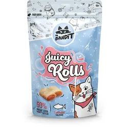 Mr Bandit Juicy Rolls Katzenleckerli, feuchte Kroketten mit Lachs 40g