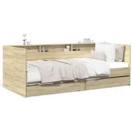 vidaXL Tagesbett mit Schubladen 90 x 200 cm braun