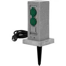 Grafner Gartensteckdose Grau