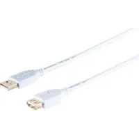 ShiverPeaks USB High Speed 2.0 Verlängerung, A Stecker auf Buchse, vergoldete Kontakte, USB 2.0), USB Kabel, A/A , Digi