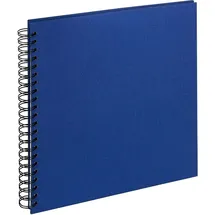 walther design Fotoalbum blau 30X30 cm Spiralalbum Cloth SA-510-L