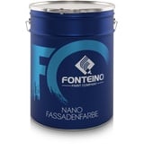 Nano Fassadenfarbe bunte Fassadenfarbe Außenfarbe Wandfarbe Fassadenschutz Fassaden mit Abperleffekt - Ral 7001 Ähnl. Silbergrau 5L