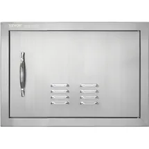 Vevor Grill-Zugangstür 508 x 356 mm Edelstahl silber
