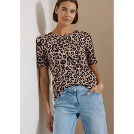 Cecil T-Shirt Leo-beige XL