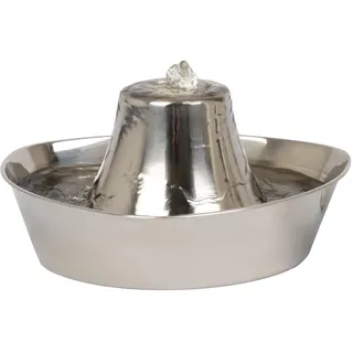 PetSafe Edelstahl-Trinkbrunnen Seaside, Sauberes Trinkwasser für Katzen und Hunde, Leiser Betrieb, 1,8 L Wasserkapazität.