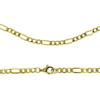 Firetti Collierkettchen »Schmuck Geschenk Gold 333 Halsschmuck Halskette Goldkette Figarokette«, 55880358-45 gelbgoldfarben