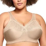 GLAMORISE Damen Magiclift-Stütz-bh Klassik BH, Braun (Haut), 110G EU