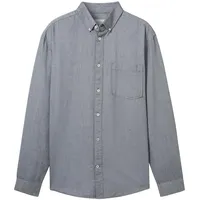 Tom Tailor Oxford Langarmhemd Navy Chambray L