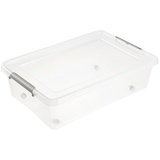 keeeper keeeper, Aufbewahrungsbox, Aufbewahrungsbox/Clipbox lars, 29 Liter natur-transparent, Deckel zuverlässig durch seit (29 l,